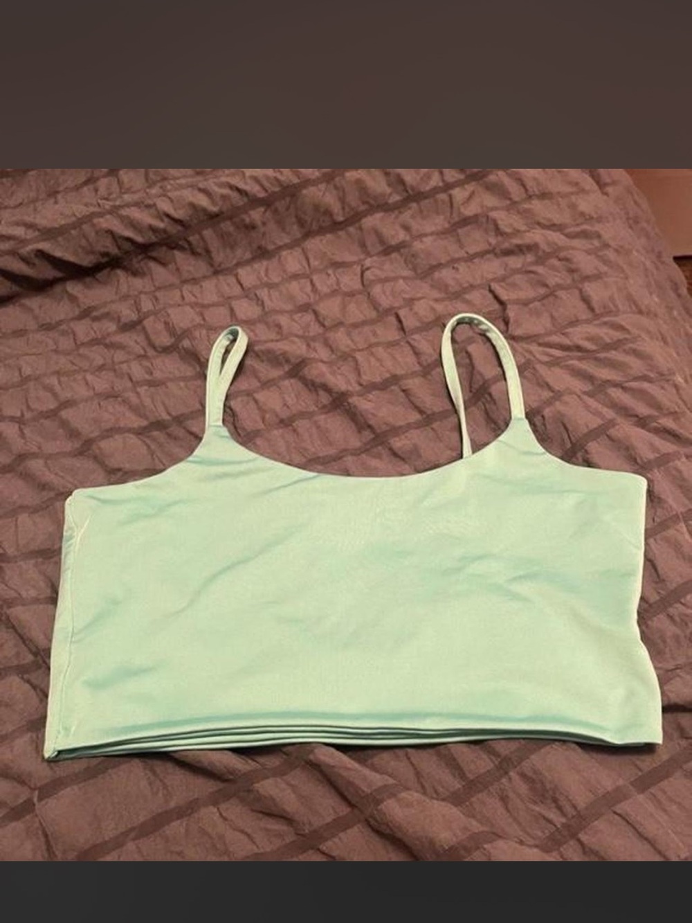 Women’s Light Mint Green Cropped Camisole Tank